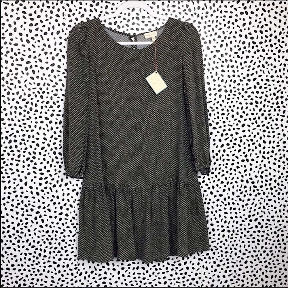 𝅺nwt Anthropologie Meadow Rue Drop Waist Dress Size 2
